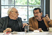 Egon Bahr und G�nther Grass im Gespr�ch